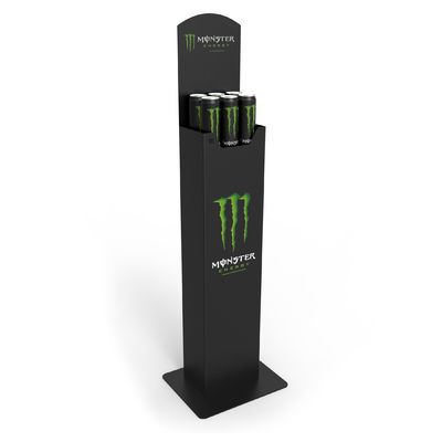 Hot Selling Automatic Vertikal Vendor Energy Drink Display Stand Dengan Logo Kustom