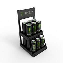Jual Hot Supermarket Counter Display Stand Rak Display Botol Dengan Logo Disesuaikan