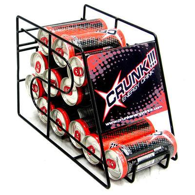 Minuman Energi Supermarket Jual Panas Dapat Menampilkan Rak Gantung Rak Display Kawat Dengan Logo Kustom