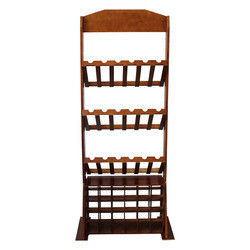 Kayu Pinus Penyimpanan Anggur Display Stand Rak Display Rak Display Anggur Kayu Alami Kapasitas 24 Botol