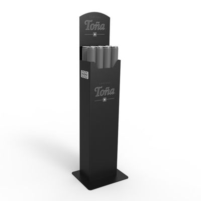 Stand Display Gaya Autolift Disesuaikan Rak Display Logam Rak Anggur Pragmatis untuk Minuman Beralkohol