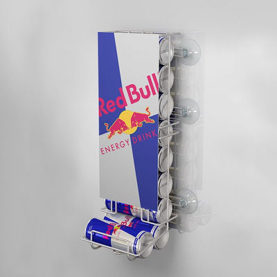 Stand Display Gaya Autolift Disesuaikan Rak Display Logam Rak Anggur Pragmatis untuk Minuman Beralkohol