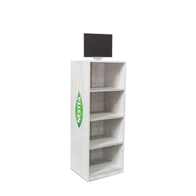 Stackable Free Standing Display Rack Supermarket Minuman Jus Display Stand