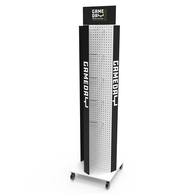 Autolift Metal Whiskey Display Stand Untuk Supermarket