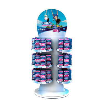 Produk Perawatan Mulut Layar Kosmetik Berdiri Berdiri Bebas Layar Kawat Logam Berdiri