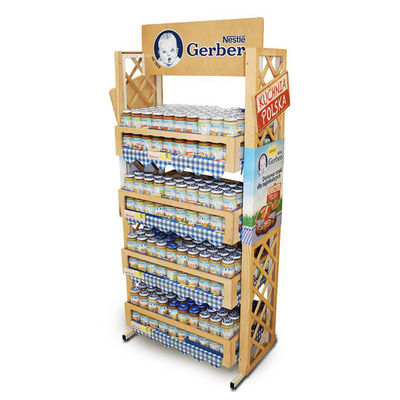 Produk Kebersihan Mulut Display Stand Display Stand Kosmetik Pasta Gigi Kayu