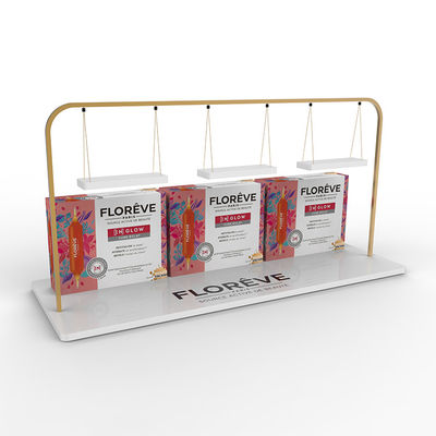 Hot Selling Nail Polish Display Stand Acrylic Countertop Cosmetic Display Rack Dengan Logo Disesuaikan