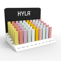 Hot Selling Nail Polish Display Stand Acrylic Countertop Cosmetic Display Rack Dengan Logo Disesuaikan