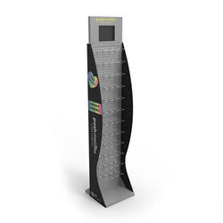 Toko Eceran Glove Display Stand Peg Display Stand Dengan Layar LCD