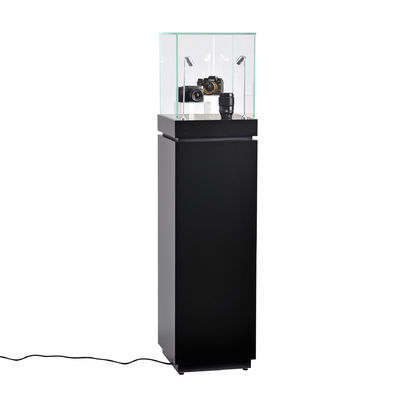 16 "Perhiasan Pedestal Etalase Pedestal Display Cabinet Mengunci Laci Lampu Sorot LED