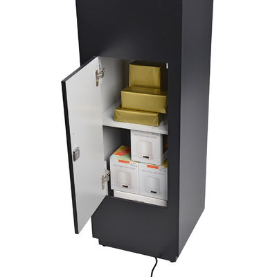 16 "Perhiasan Pedestal Etalase Pedestal Display Cabinet Mengunci Laci Lampu Sorot LED
