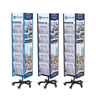 Bevis Polandia Disposable Floor Standing Metal Ceramic Tiles Display Racks Untuk Produk Supermarket