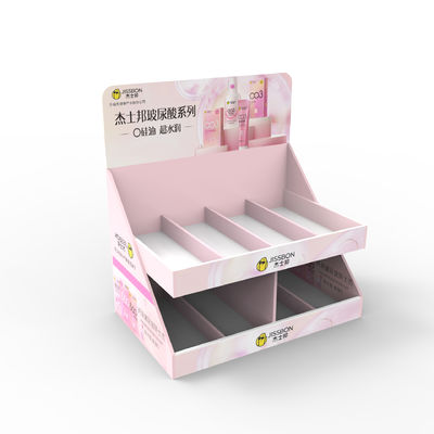 Kondom Kardus Display Rack Meja 24 Jam Desain Gratis Grosir untuk Supermarket