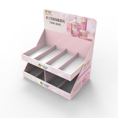 Kondom Kardus Display Rack Meja 24 Jam Desain Gratis Grosir untuk Supermarket